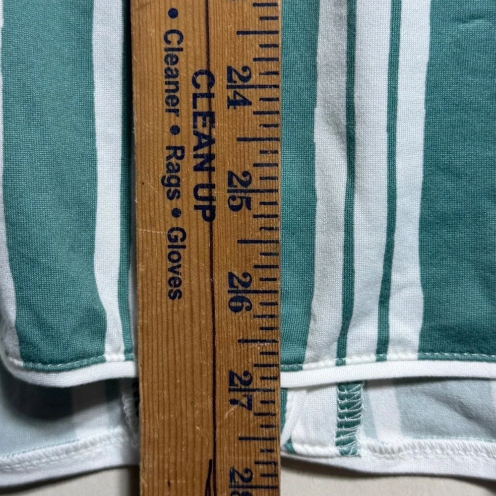 Honeydew Intimates Pajama Set 2X 3X Green White Striped Button Front Loungewear